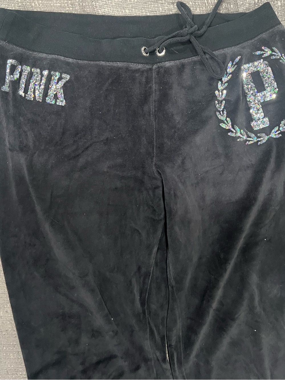 Victoria's Secret PINK velour flared sweatpants